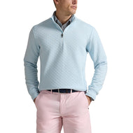 RLX Ralph Lauren Classic Fit Quilted Double-Knit Golf Pullover - Summer Aqua