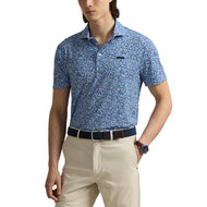 RLX Ralph Lauren Printed Lightweight Airflow Golf Polo Shirt - Savanna Floral Refined Navy Multi