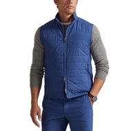 RLX Ralph Lauren Performance Wool Full Zip Golf Vest - Old Royal