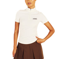 Malbon 女式 Isabella 小高领高尔夫衬衫 - 帆布