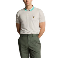 Lyle&Scott Tepping高尔夫球球衬衫 - 卵石/矿物质绿松石