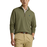 Polo Performance Ralph Lauren Fine Gauge Terry Half Zip - Fatigue