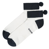 Rohnisch Women's 2 Pack Functional Pom Pom Socks - Navy