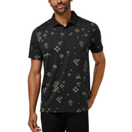 Travis Mathew Beverage Cart Golf Polo Shirt - Black