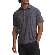 Under Armour Playoff 3 印花高尔夫 Polo 衫 - 碳/黑色