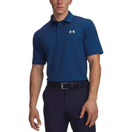 Under Armour Playoff Stripe Golf Polo Shirt - Midnight Navy/Varsity Blue