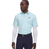 Under Armour 比洞赛高尔夫 Polo 衫 - 浅蓝色