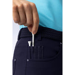 Glenmuir女子菲比轻量级伸展性能高尔夫Capri裤子 - 海军