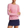 RLX Ralph Lauren Women's Long Sleeve Stretch Crew Tee - Pink Flamingo