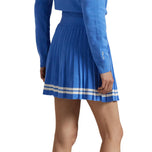 RLX Ralph Lauren Women's Knit Pleated Golf Skort - Summer Blue/White