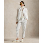 RLX RALPH LAUREN女子伸展斜纹5口袋高尔夫裤子 - 陶瓷白色