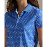 RLX Ralph Lauren Women's Printed Airflow Polo Shirt - Summer Blue/RL Polka Dot