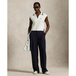 RLX Ralph Lauren女士Coolmax羊毛无袖套头衫 - 陶瓷白色