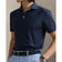 RLX Ralph Lauren Printed Lightweight Airflow Golf Polo Shirt - Multi Deco Toss Refined Navy