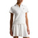 RLX Ralph Lauren Women's Stretch Active Cable Zip Golf Polo Shirt - Ceramic White/Refined Navy