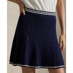 RLX Ralph Lauren Women's Knit A-Line Golf Skort - Refined Navy/White Splash