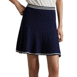RLX Ralph Lauren Women's Knit A-Line Golf Skort - Refined Navy/White Splash