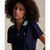 RLX Ralph Lauren Women's Tour Pique Knit-Collar Polo Golf Shirt - Refined Navy/Tiller Green Multi