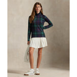 RLX Ralph Lauren Women's Printed Stretch Jersey Quarter-Zip Pullover - Tartan