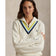 RLX Ralph Lauren Women's Quarter Zip Wool Blend Pullover - Antique White