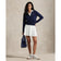 RLX Ralph Lauren Women's Active Cable Knit A-Line Golf Skort - Ceramic White/Refined Navy Multi