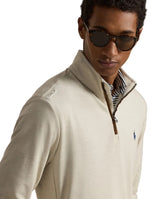 RLX Ralph Lauren Movement Mesh Golf 1/4 Zip Midlayer - New Sand Heather