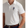 RLX Ralph Lauren Tailored Fit Polo Bear Pique Golf Polo Shirt - Ceramic White