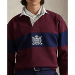 RLX Ralph Lauren Classic Fit Double-Knit Tech Collar Pullover - Rich Ruby/Refined Navy