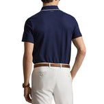 RLX Ralph Lauren 尖头定制合身高性能高尔夫 Polo 衫 - 精致海军蓝