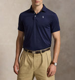 RLX Ralph Lauren Performance Stretch Mesh Golf Polo Shirt - Refined Navy