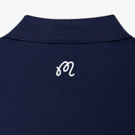 Malbon Block Placket Golf Polo Shirt - Navy