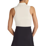 Malbon 女式 Claudia 无袖高尔夫 Polo 衫 - 白色