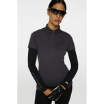 J.Lindeberg妇女Cassie高尔夫球球衫 - 沥青