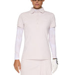 J.Lindeberg妇女Cassie高尔夫球球衫 - 灰色丁香