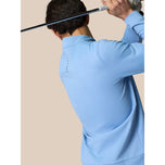 Castore Club Classic Quarter Quarts高尔夫套头衫 - 天蓝/午夜海军