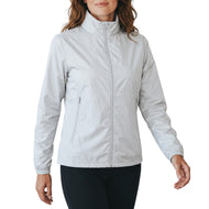 Cross Women's Kiawah Windbreaker Golf Jacket - Pale Grey