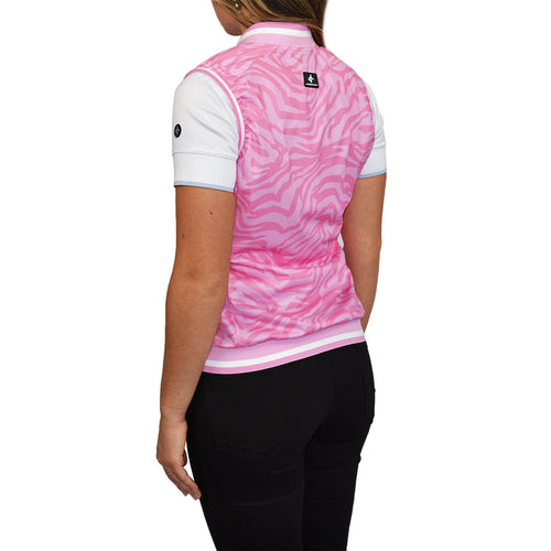 Cross 女式 Storm 高尔夫背心 - 粉色斑马