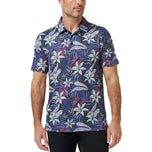 Travis Mathew Featherweight Open Bay Golf Polo Shirt - Black