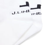 J.Lindeberg Spin Short Golf Socks - White
