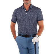 Galvin Green Manuel Golf Shirt - Navy/White