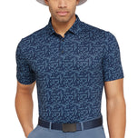 Galvin Green Marlo Breathable Golf Polo Shirt - Moonlight Blue/Navy
