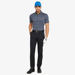 Galvin Green Marlo Breathable Golf Polo Shirt - Black/Royal Blue
