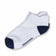 Glenmuir Women's Cotton Rich Cushioned Golf Socks - White/Navy Stripes