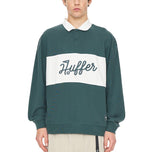 Huffer Rugby Pique 领高尔夫中衣 - 高尔夫绿色