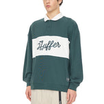 Huffer Rugby Pique 领高尔夫中衣 - 高尔夫绿色