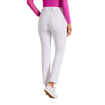 IBKUL 女式 5 口袋高性能高尔夫球裤 - 白色