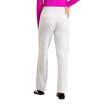 IBKUL Women's Straight Leg Performance Golf Pant - White
