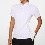 J.Lindeberg妇女Izara高尔夫球球衫 - 白色