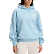 J.Lindeberg Women's Cove Print Golf Hoodie - Forget-Me-Not