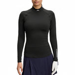 J.Lindeberg Women's Ella Compression Golf Shirt - Black